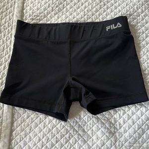 Fila running , booty shorts size s
